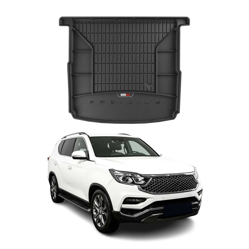 Vassoio portabagagli in gomma OMAC per Ssangyong Rexton W 2013-2017, vassoio portabagagli in TPE