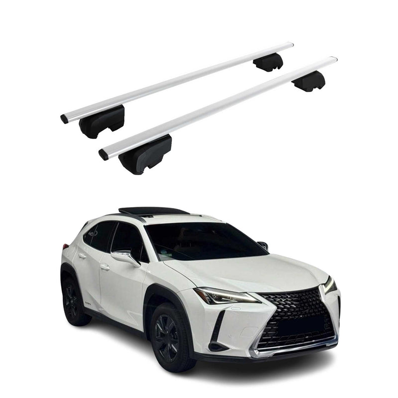 Portapacchi da tetto per Lexus UX ZA10 2019-2025 portapacchi base ABE argento