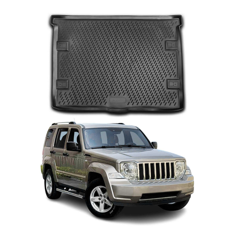 Tappetino per bagagliaio per Jeep Cherokee 2008-2019 in gomma TPE nero