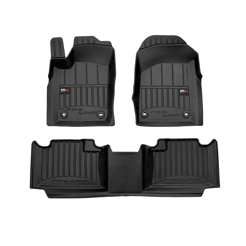 Tappetini Jeep Compass MK49 / Patriot 2006-2017 in TPE nero, 3 pezzi