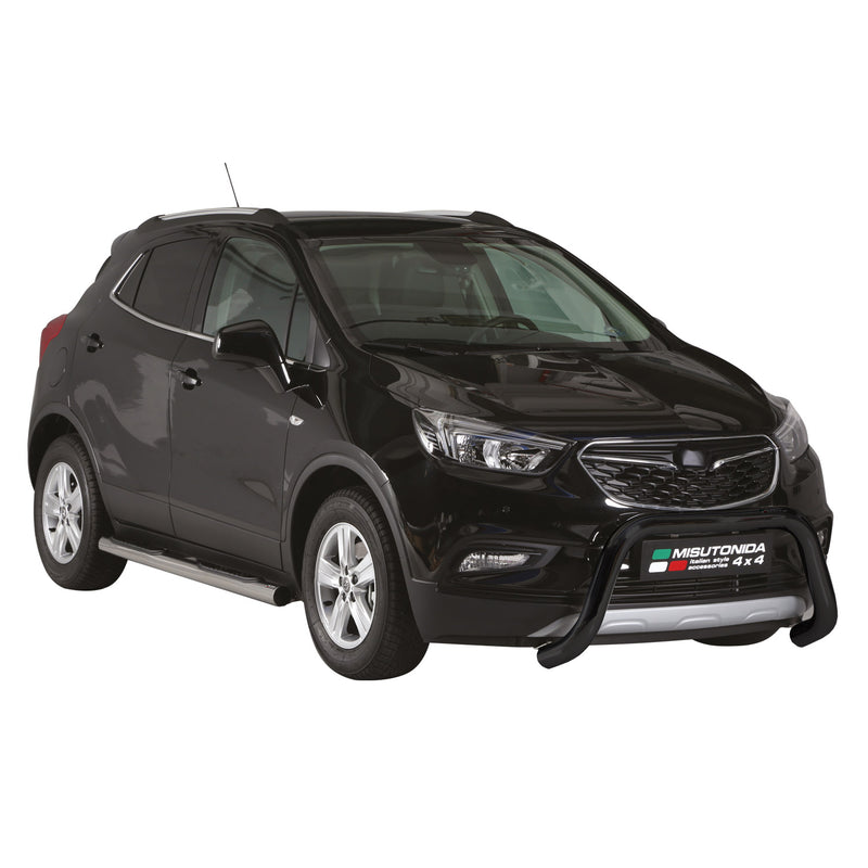 Protezione anteriore per Opel Mokka X 2016-2019 ø76mm acciaio nero