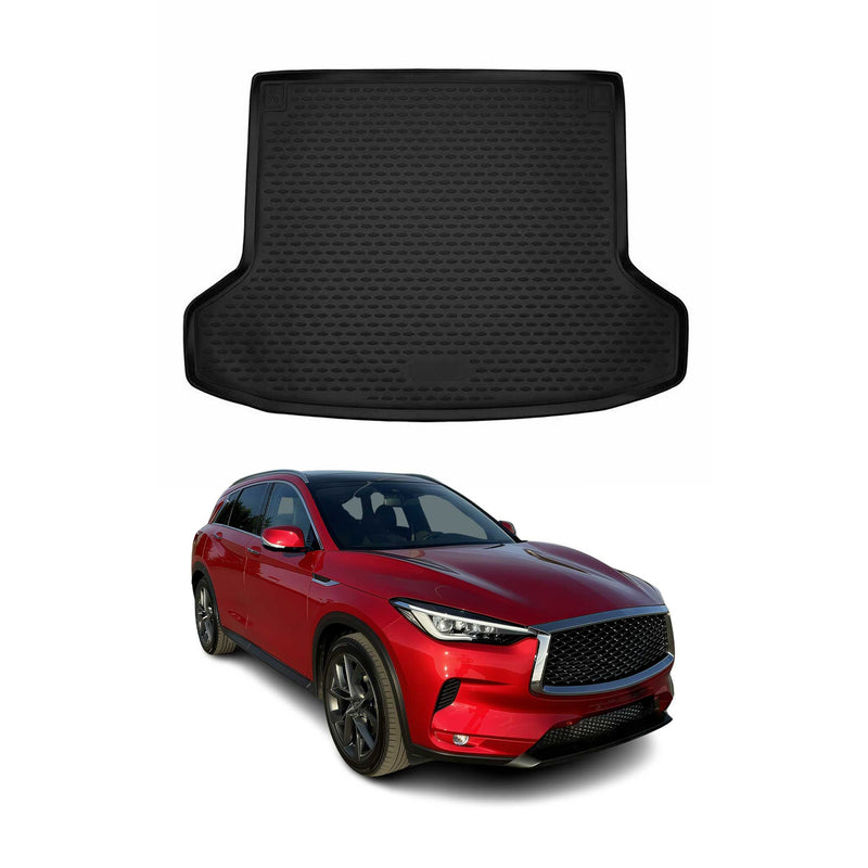 Tappetino per bagagliaio per Infiniti QX50 2018-2021 in gomma TPE nero