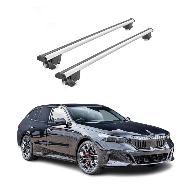 Portapacchi da tetto per BMW 5 touring G61 2023-2025 portapacchi grigio 100 kg