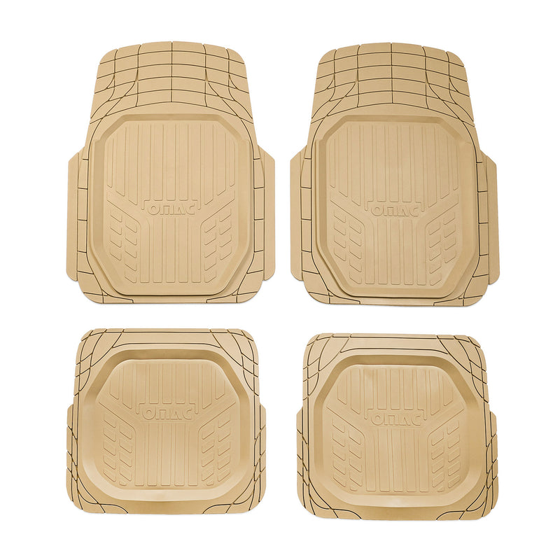 Tappetini VW Lupo, tagliabili, in gomma, beige, 4 pezzi