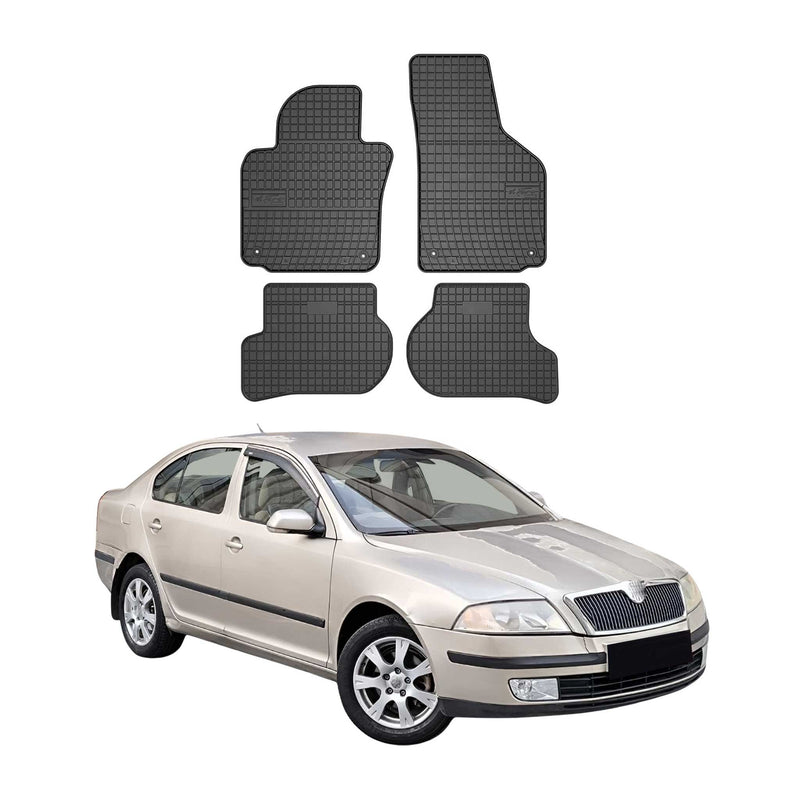 Tappetini Skoda Octavia 2004-2013 TPE Nero 4 pezzi