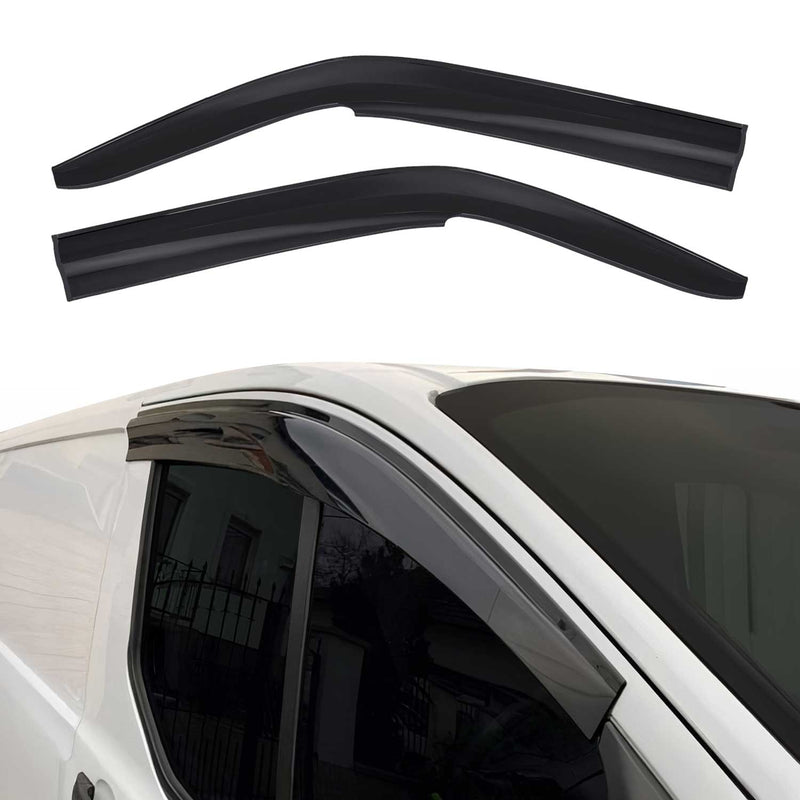 2 deflettori antivento e antipioggia per VW Transporter T5 2003-2015 Acrilico Scuro