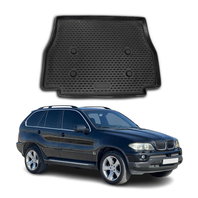 Tappetino per bagagliaio per BMW X5 E53 1999-2006 in gomma TPE nero
