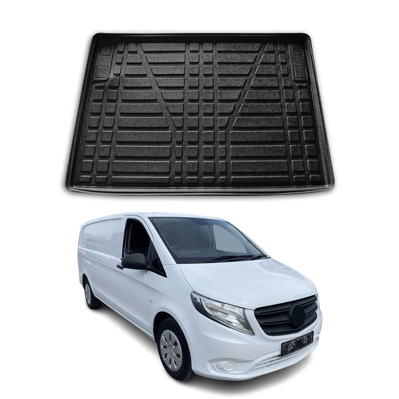 Vasca baule per Mercedes Vito W447 2014-2025 in gomma TPE nera