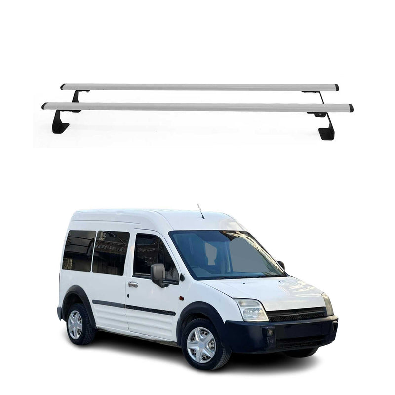 Dachträger Gepäckträger für Ford Transit Connect 2002-2014 Silber Stahl 2 tlg