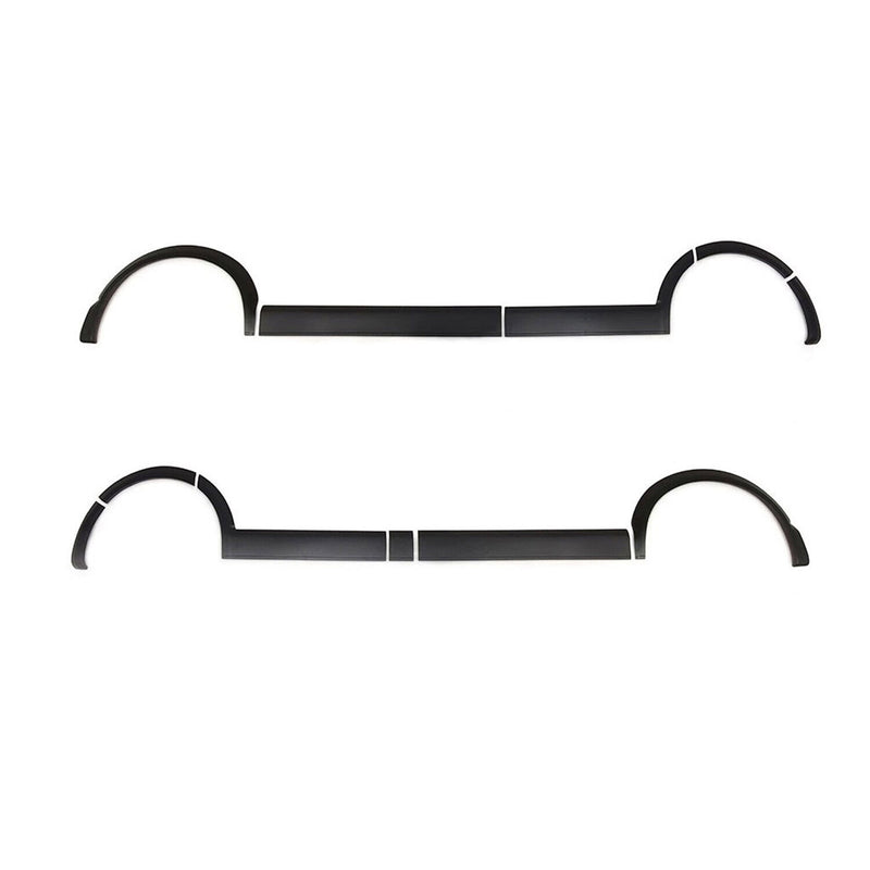 Parafanghi di protezione passaruota per VW T6 Transporter 2015-2019 lunghi ABS neri 11 pezzi