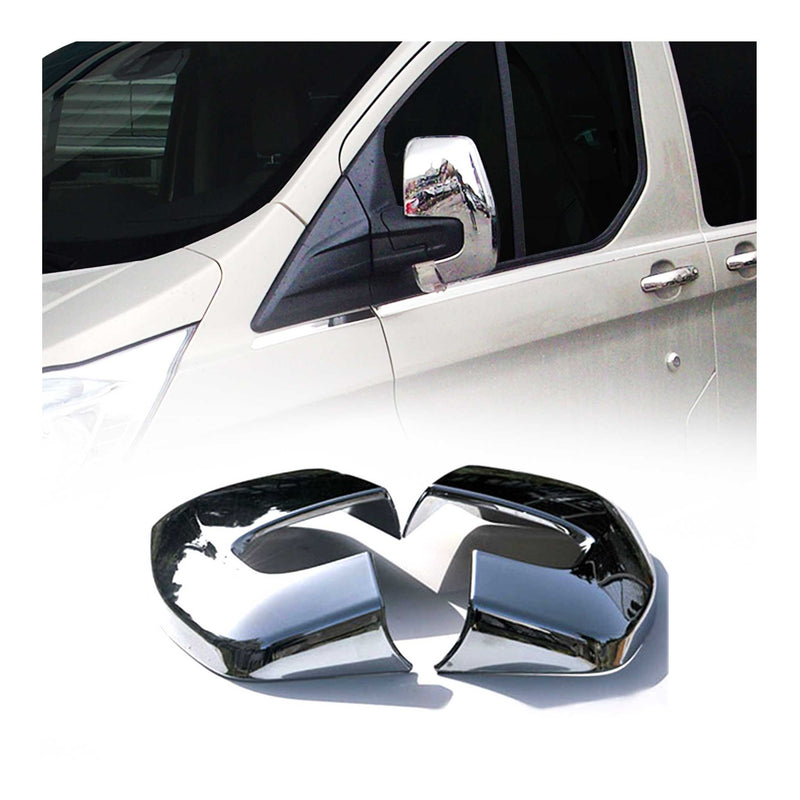Calotte specchietti retrovisori per Ford Transit Custom 2012-2024 ABS cromato