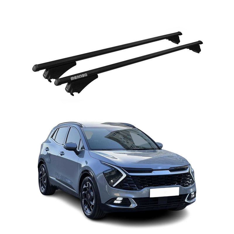 Barre portatutto Menabo per Kia Sportage 2021-2025 ABE alluminio nero 2x