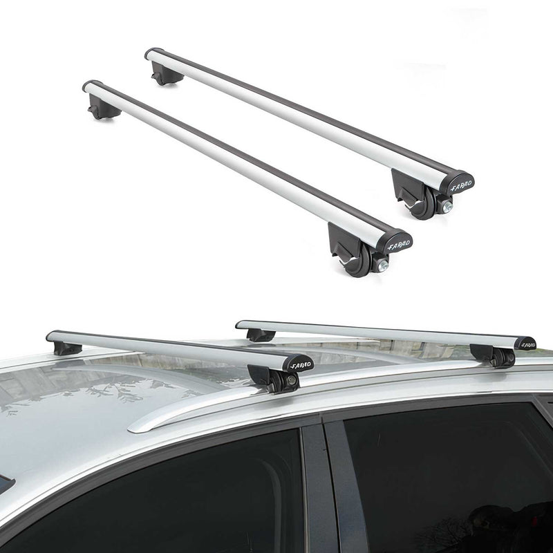 Portapacchi per VW Passat B8 Variant 2015-2025 portapacchi 100kg grigio alluminio