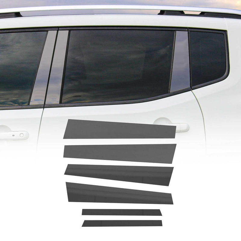 Rivestimento montante porta montante B montante C per BMW Serie 5 E60 2003-2010 Cromo Scuro 6x