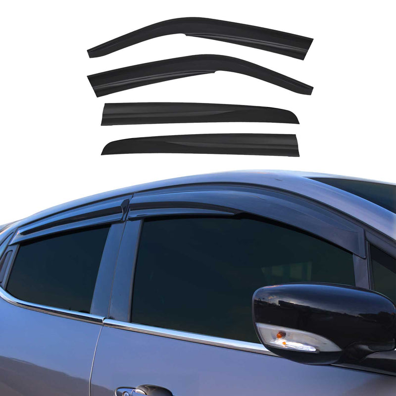 4 deflettori d'aria e deflettori antipioggia per VW Golf 4 Hatchback 1998-2003 in acrilico scuro
