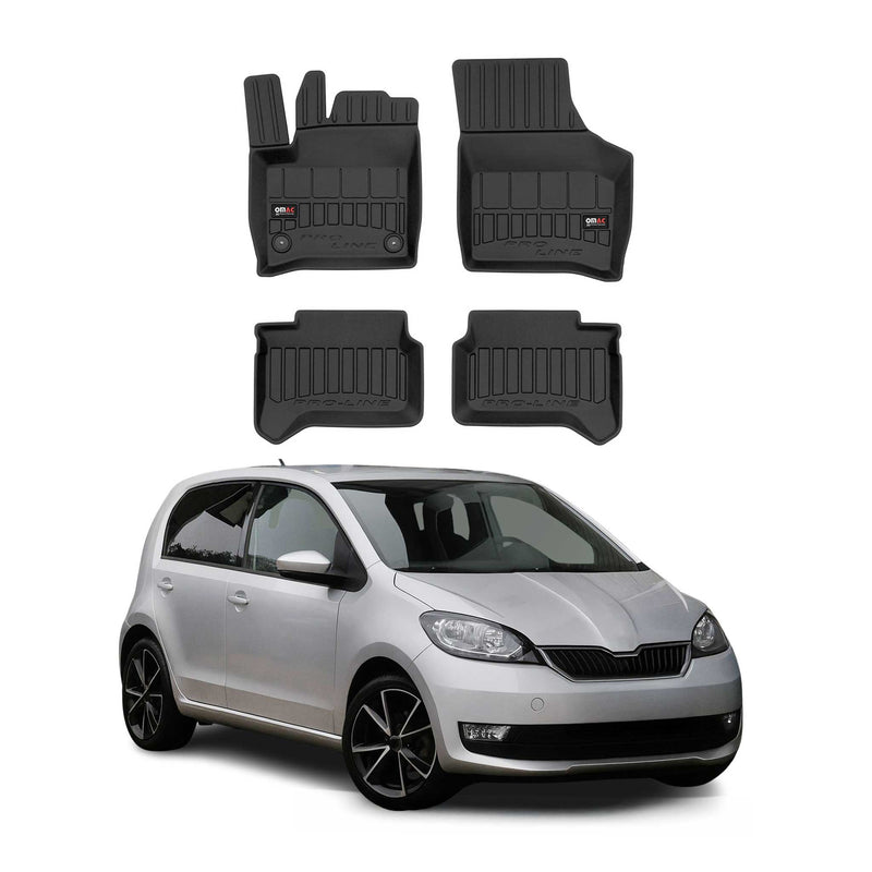Tappetini Seat Citigo-e 2019-2025 in TPE Nero 4 pezzi