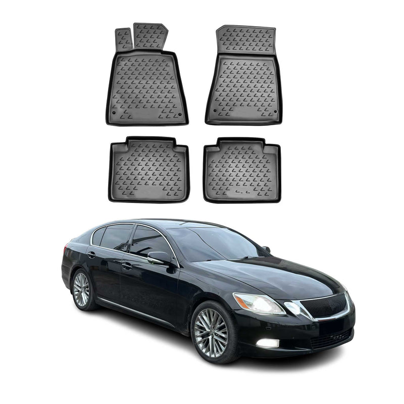 Tappetini Lexus GS300 2008-2011 TPE Nero 4 pezzi