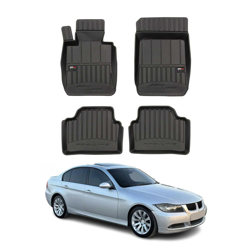 2005-2013 BMW 3er E91 Touring Fußmatten TPE Schwarz 4 tlg