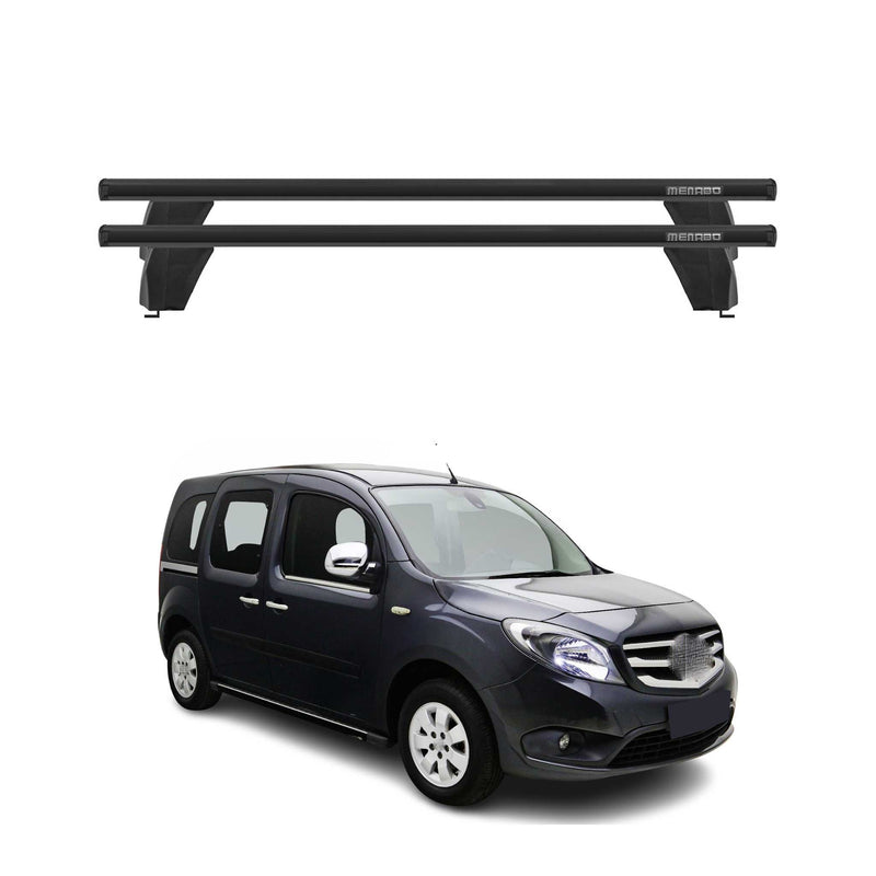 Barre trasversali portatutto Menabo per Mercedes Citan W415 2012-2025 ABE alluminio nero