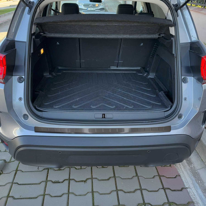 Paraurti di protezione soglia di carico per Citroen C5 Aircross 2018-2025 Spazzolato Scuro