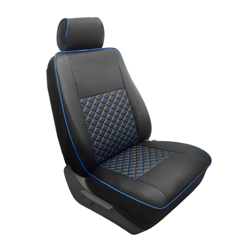 Coprisedili per VW Transporter T4 1990-2003 in similpelle nero blu