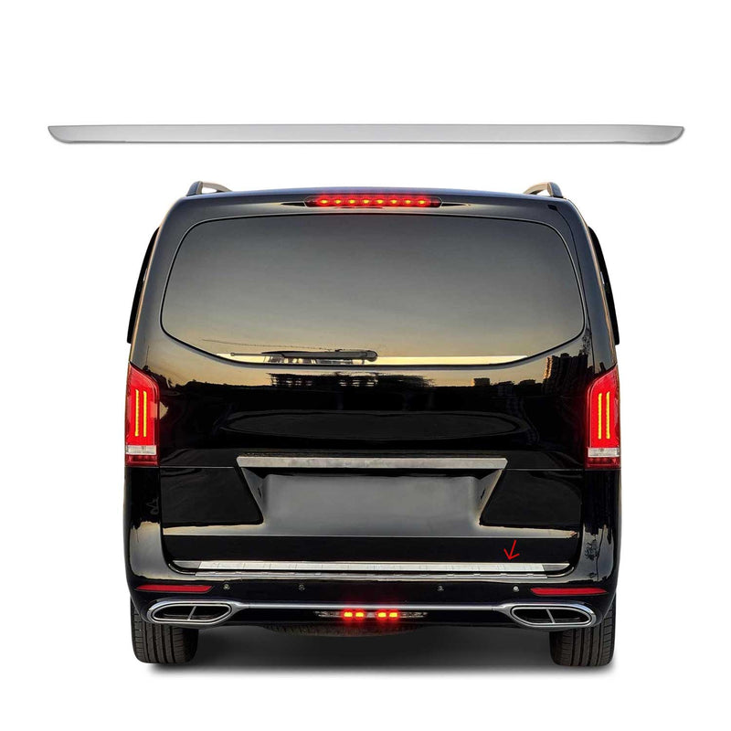 Modanatura posteriore del bagagliaio per Mercedes Classe W447 2014-2025 in acciaio inox cromato
