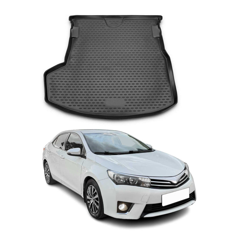 Kofferraummatte Kofferraumwanne für Toyota Corolla Limo 2014-2019 Gummi Schwarz