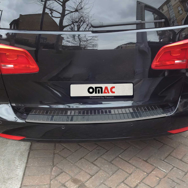 Protezione paraurti per soglia di carico per VW Touran 2010-2015 in acciaio inox scuro, 1 pezzo