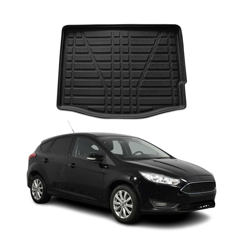 Kofferraumwanne Laderaumwanne für Ford Focus mk3 2011-2018 Fünftürer Gummi TPE