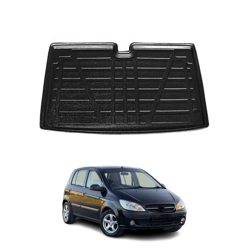 Vasca per bagagliaio per Hyundai Getz 2002-2011 5 porte in gomma TPE nera