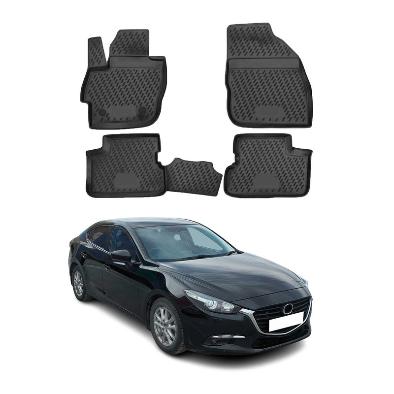 Tappetini Mazda 2013-2019 TPE Nero 4 pezzi