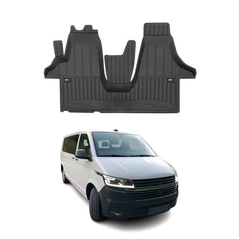Tappetini in TPE per VW T6 T6 .1 Transporter 2015-2024, neri, 1 pezzo