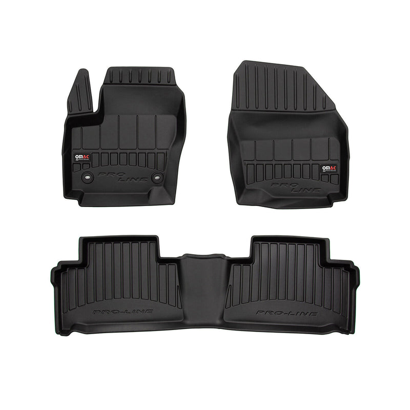 Tappetini Ford Galaxy 2006-2015 in TPE nero, 3 pezzi