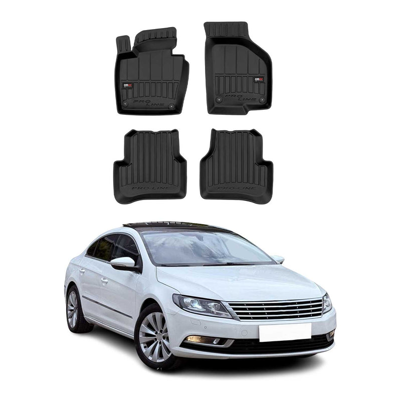 Tappetini VW CC 2011-2016 TPE Nero 4 pezzi