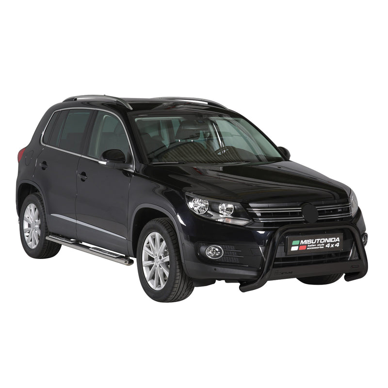 Protezione anteriore per VW Tiguan 2011-2015 ø63mm acciaio nero