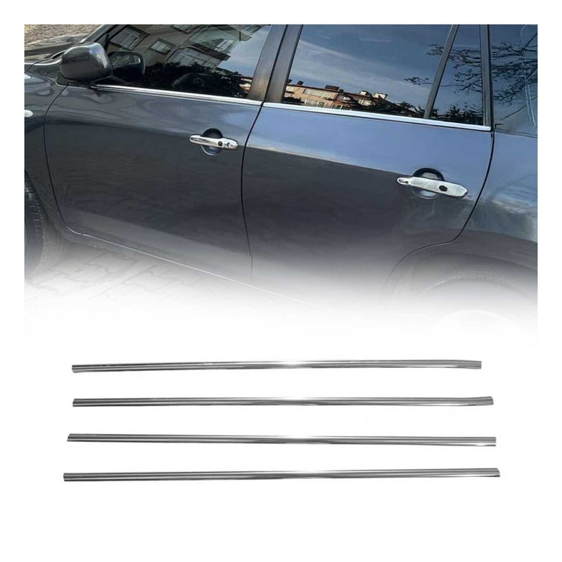 Strisce di finitura per finestrini Toyota RAV4 window x4 2006-2012 in acciaio inox 4 pezzi