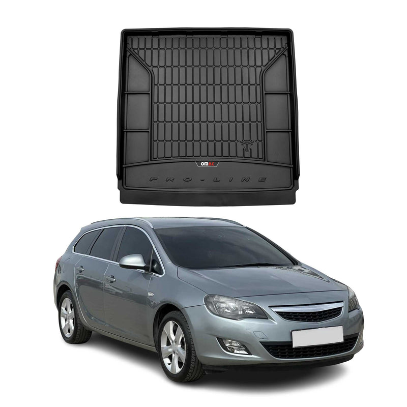 Vasca baule in gomma OMAC per Opel Astra J Sports Tourer 2009-2015 TPE Nero