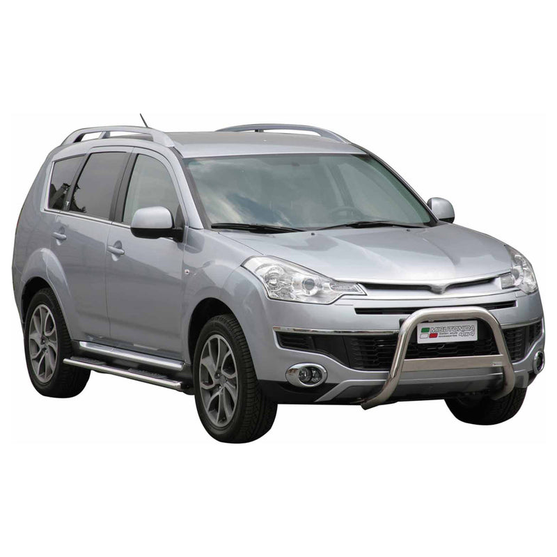 Protezione anteriore per Citroen C-Crosser 2008-2012 ø63mm acciaio argento