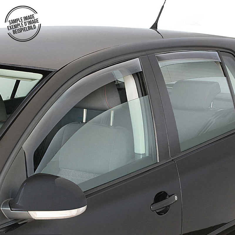 Deflettori antivento e antipioggia per Jeep Renegade 2014-2024 in acrilico scuro, 4 pezzi