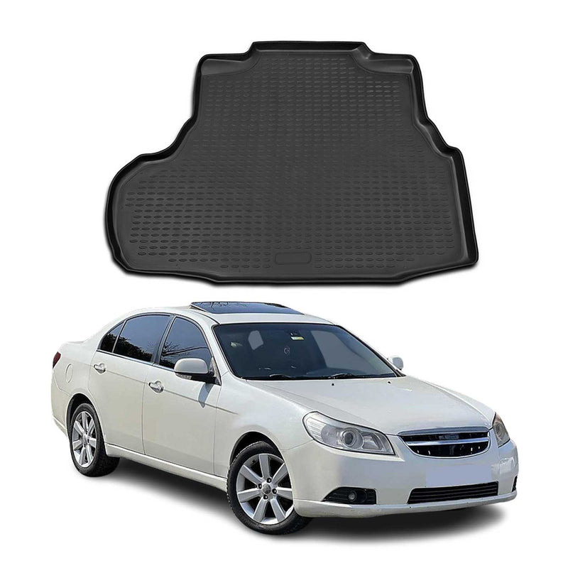 Tappetino per bagagliaio per Chevrolet Epica 2006-2021 in gomma TPE nero