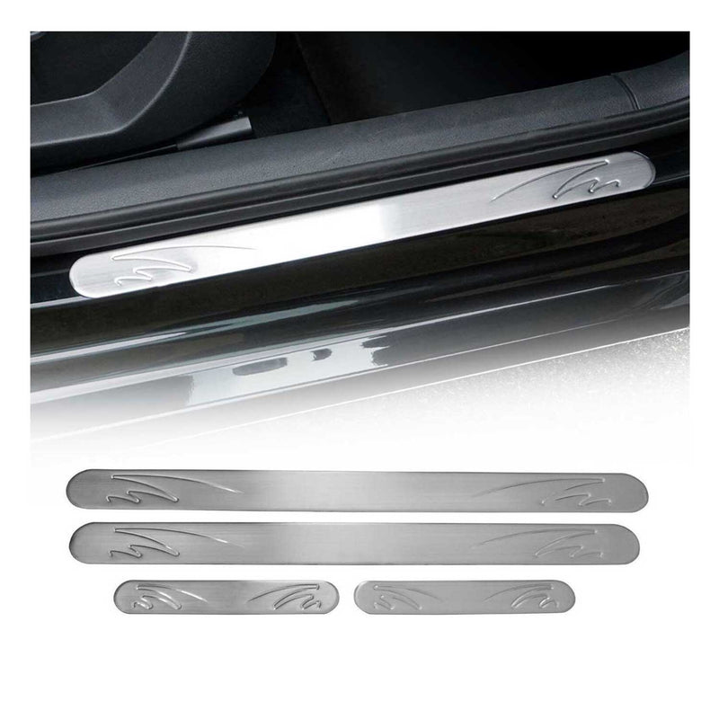 Soglie porte per Renault Latitude Talisman in acciaio inox argento 4x