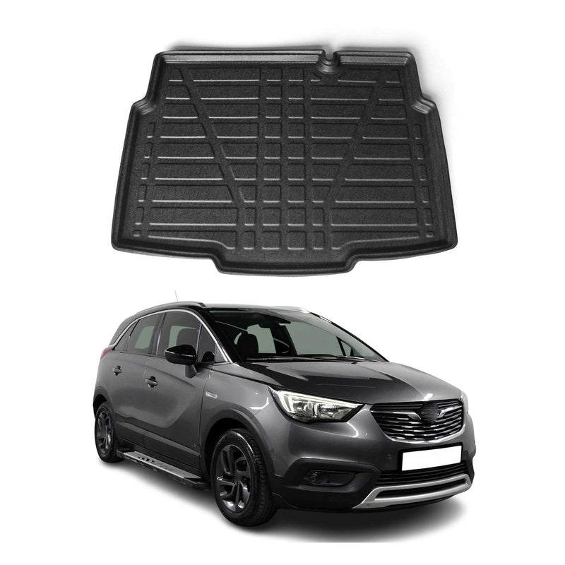 Vasca baule per Opel Crossland X 2017-2021 Inferiore in gomma TPE