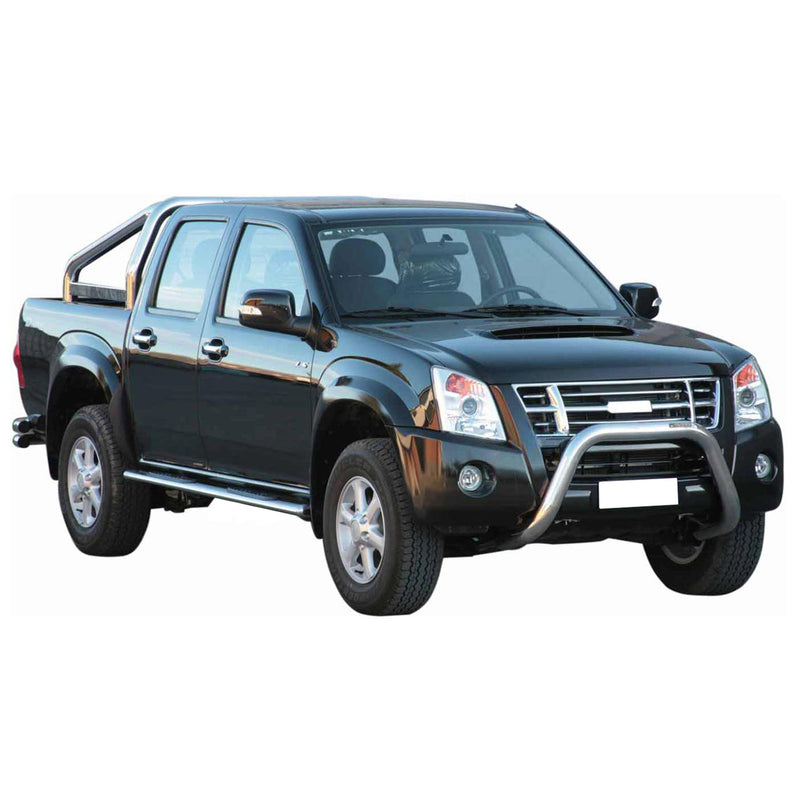Protezione anteriore per Isuzu D-Max 2006-2012 ø76mm acciaio argento