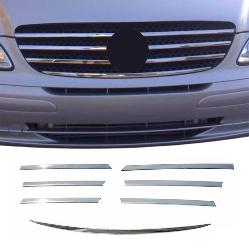 Strisce griglia per Mercedes Vito W639 2003-2014 Cromate 7x