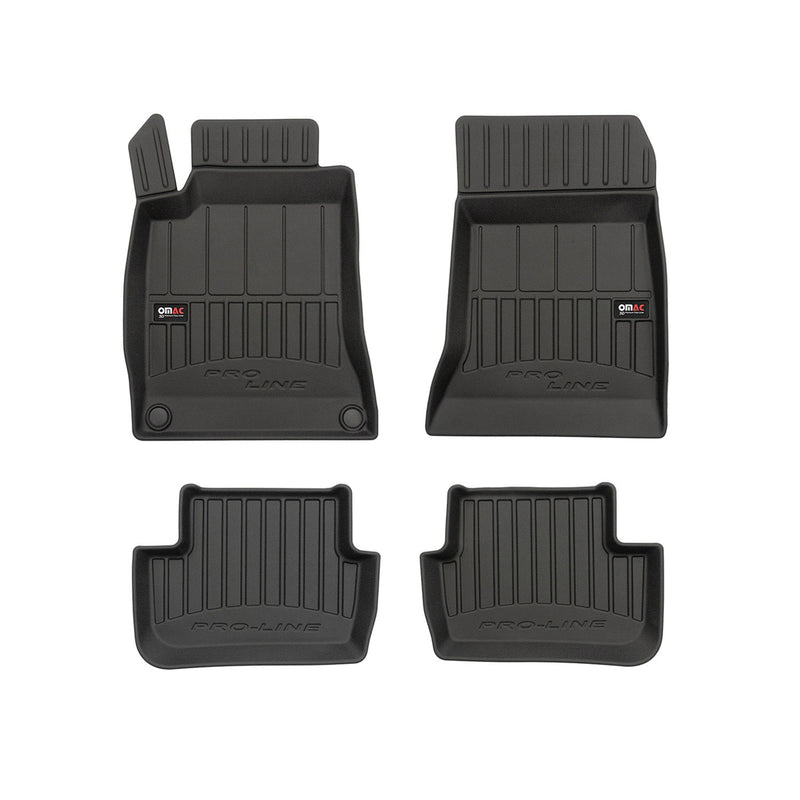 Tappetini in TPE neri per Mercedes CLA Classe Coupé C117 2013-2018, 4 pezzi