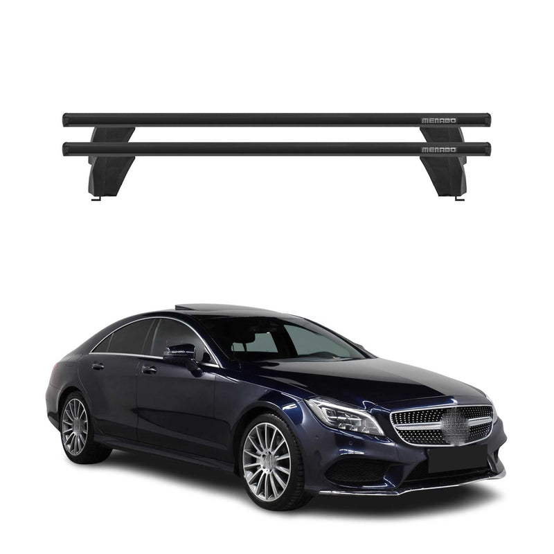 Barre trasversali portatutto Menabo per Mercedes CLS C218 2010-2018 ABE alluminio nero