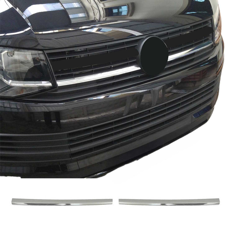 Kühlergrill Leisten für VW T6 Transporter Caravelle 2015-2019 Highline Chrom 2x