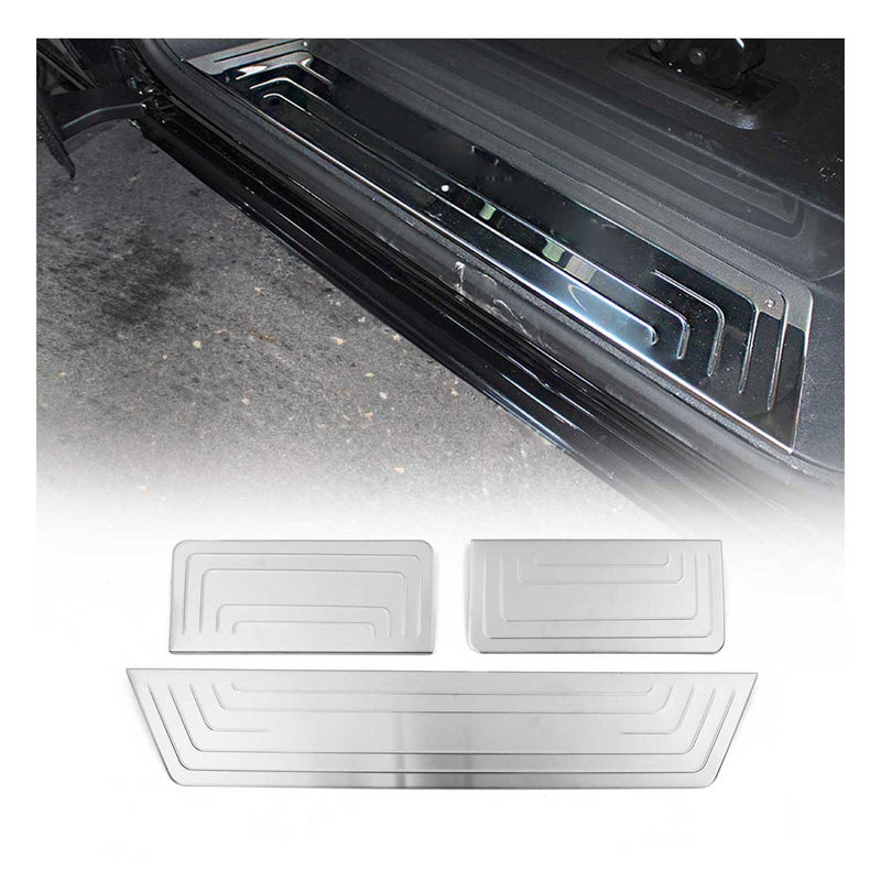 Soglie delle portiere per VW Transporter T5 2003-2015 Cromate Spazzolate 3x