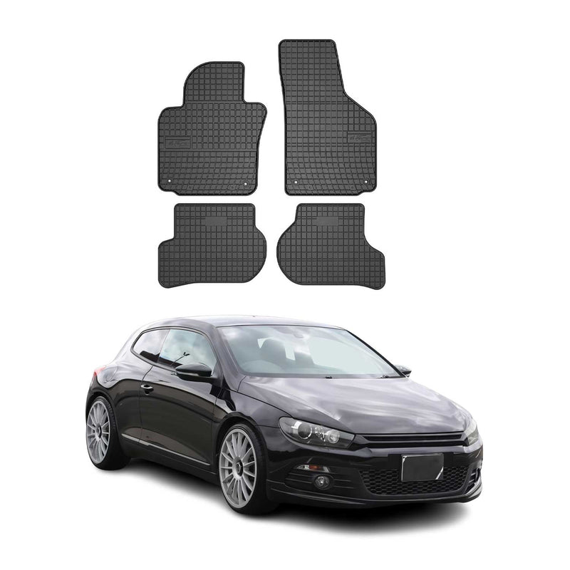 Tappetini VW Scirocco 2008-2017 TPE Nero 4 pezzi