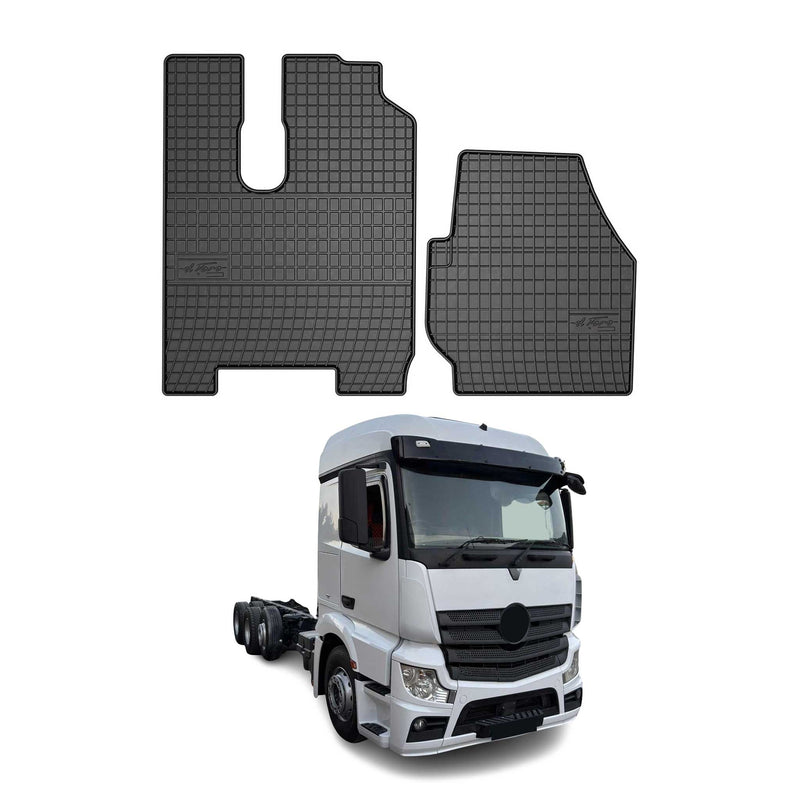 Tappetini in gomma Mercedes Actros 2012-2020 neri, 2 pezzi